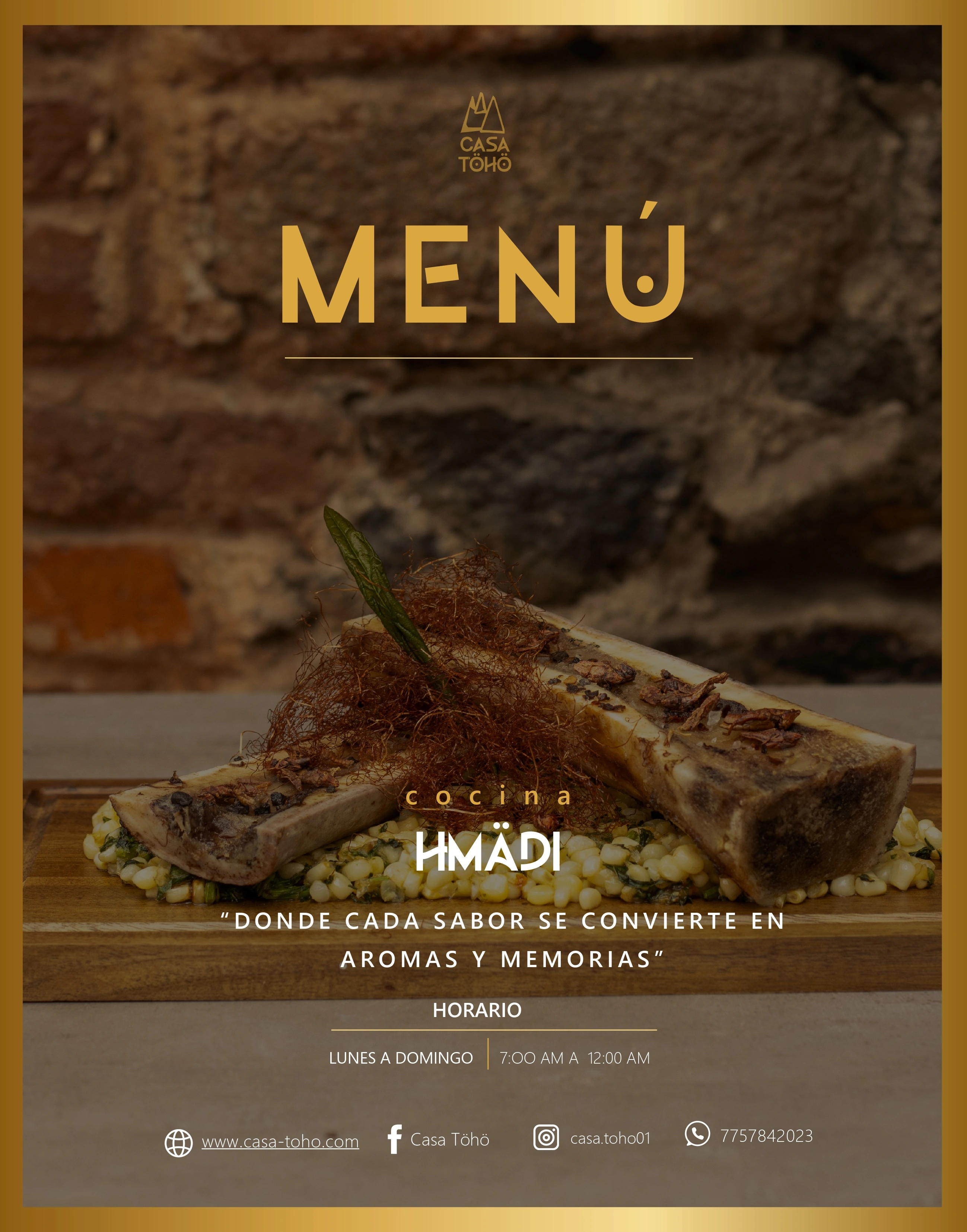 Menú Cocina